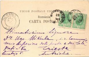 1901 Bucharest, Bukarest, Bucuresti, Bucuresci; Calea Victoriei, Hotel and Restaurant Capsa, Luvru s...