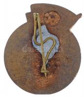 ~1950. "I. Osztályú Sportoló" zománcozott fém kitüntető jelvény T:2