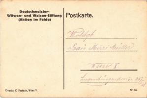 Der Kompanieraseur / WWI Austro-Hungarian K.u.K. military art postcard, humour, support fund. Deutsc...