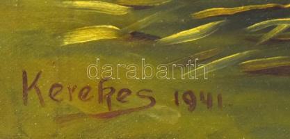 Kerekes 1941 jelzéssel: Cinka Panna. Olaj, vászon. 40x60cm, kopott, sérült fakeretben