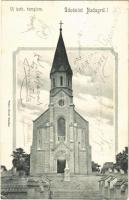 1907 Nadap, Új katolikus templom. Weisz József kiadása (EK)