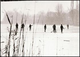cca 1960-as években, különböző évszakokban készült felvételek a Balatonról (jégvitorlás, jégvágók mu...