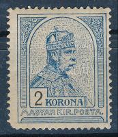 1906 Turul 2K bélyeg (60.000) (sarokfog hiány / missing corner perf.)