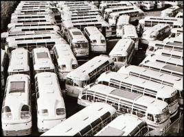 cca 1960-es évekből autóbuszok, Kotnyek Antal (1921-1990) budapesti fotóriporter hagyatékából 6 db NEGATÍV, 4,5x6,4 cm és 4,4x5,1 cm között