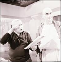cca 1967 Az Utolsó háború c. TV film forgatásán készült felvételek, Kotnyek Antal (1921-1990) budape...