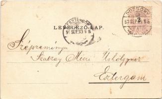 1898 Pozsony, Pressburg, Bratislava; vár, rakpart, gőzhajó / castle, quay, steamship (vágott / cut)