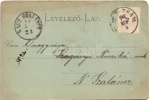 1898 Ránkfüred, Ránkherlány, Herlany; Ránki szökőkút (gejzír). Varga Bertalan kiadása / Herliansky g...