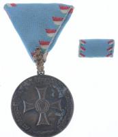 2001. Az Árvízvédelmi Tevékenység Elismerésére ezüstözött Br kitüntetés mellszalagon, szalagsávval, eredeti tokban T:1-