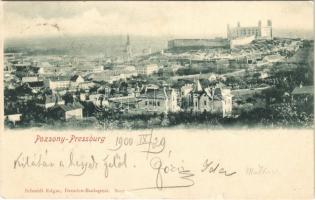 1900 Pozsony, Pressburg, Bratislava; vár / castle (apró szakadás / tiny tear)