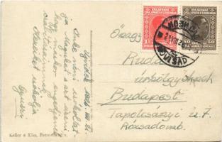 1926 Újvidék, Novi Sad; Vladikin Dvor, üzletek / square, shops