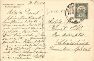 1918 Brassó, Kronstadt, Brasov; Martinsbergkirche / Fellegvár-hegy, Mártonhegyi szász evangélikus te...