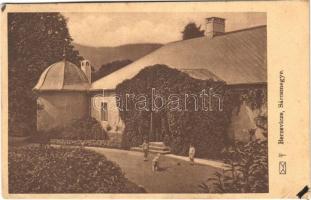 1923 Berzevice, Brezovica (Sáros megye); Berzeviczky kastély. Szalay-Berzeviczy László levele a hátoldalon / castle. Owners letter on the backside (EK)