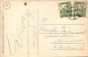 1918 Pöstyén, Piestany; Royal nagy szálloda. Vasúti levelezőlapárusítás 4815. / Grand Hotel (fl)