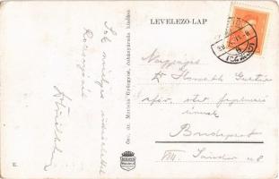 1939 Rozsnyó, Roznava; Rákóczi őrtorony és országzászló / watch tower and Hungarian flag (EK)