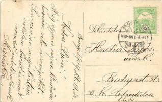 1909 Pozsony, Pressburg, Bratislava; Ligeti díszkert / Aupark / park