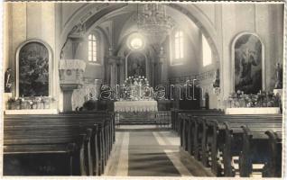 Stószfürdő, Stoósz-fürdő, Kúpele Stós; templom belső / church interior. photo