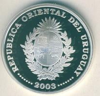 Uruguay 2004. 1000P Ag "Labdarúgó VB" T:PP