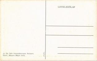 Jó Munkát! Budapesti 25. Szent Imre öreg cserkészcsapat / Hungarian boy scout art postcard s: Megyer...