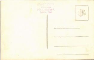 Pécs, Katonatisztek csoportképe a laktanya udvarán. Könnyű József fényképész, photo