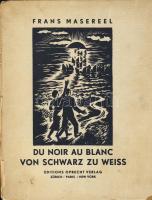 1939 Frans Masereel metszetek, 2000 példányos kiadvány, merített papíron, sérült állapotban