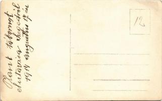 1914 Augusztus 17, Szeged, Plank Ede tábornok búcsúztatója elutazásakor a vasútállomáson, magas rang...