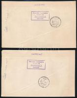 1963 Újév vágott sor 2 db FDC-n / Mi 1983-1990 imperforate set on 2 FDC's