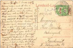 1915 Sopron, Várkerület, létra szekéren (EK)