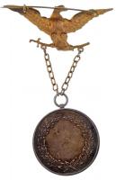 ~1900. " 'Vándor Kedv' Kerékpárkör Budapest 1896" jelzett Ag díjérem "HP&qu...