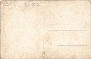 Reverie / Träumerei / Erotic nude lady art postcard. Minerva Prague 1160. s: E. Czech (kopott sarkak...