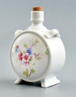 Zsolnay porcelán kulacs. Matricás, jelzett, kopásokkal. 12 cm