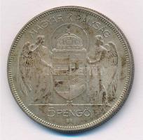 1930. 5P Ag "Horthy jobbra" T:1-,2 patina
Adamo P8