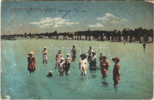 1920 Balatonszemes, Szemes; fürdőzők, strand (fl)