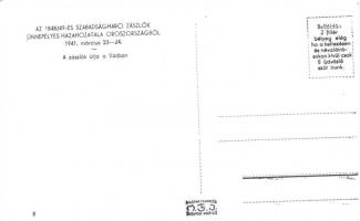 1941 Budapest I. Az 1848-49-es szabadságharci zászlók ünnepélyes hazahozatala Oroszországból. A zász...