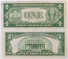 Amerikai Egyesült Államok 1945-1946. (1935B) 1$ "Silver certificate" kék pecséttel "W...
