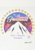 Andy Warhol (1928-1987): Paramount Litográfia, papír. Sorszámozot 31/100 jelzett a nyomaton. Georges Israel editeur szárazpecséttel is jelzett, hozzá tanúsítvány. Lithography with attest 38,3x56,3 cm