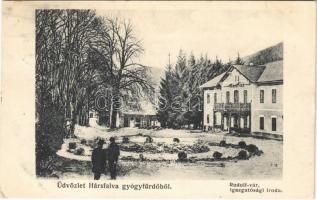 1910 Hársfalva-gyógyfürdő (Szolyva), Nelipino, Nelipyno; Rudolf vár igazgatósági iroda / spa directorate