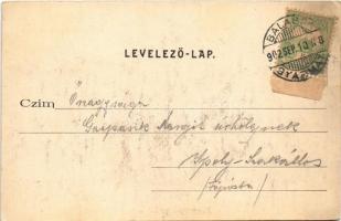 1902 Balassagyarmat, Balassa-Gyarmat; Otthon telep és indóház, vasútállomás, Renk Ernő üzlete télen....