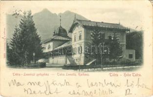 1898 (Vorläufer) Tátralomnic, Tatranská Lomnica ( Magas Tátra, Vysoké Tatry); gyógyház / Kurhaus / spa (EB)