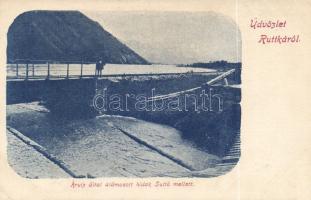 Ruttka bridge in flood