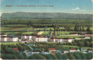 1920 Ungvár, Uzshorod, Uzhhorod, Uzhorod; Gyalogsági laktanya és fűrész telep / K.u.k. military infantry barracks, sawmill (Rb)