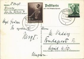 1939 Wir danken unserm Führer / NSDAP German Nazi Party propaganda, Adolf Hitler, Konrad Henlein, ma...