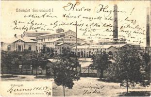 1903 Szerencs, Cukorgyár. Heimlich A. W. kiadása (EK)