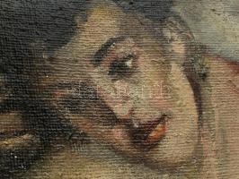 Agricola Lídia (1914-1994): Nagybányai nagy akt. Olaj, vászon, jelezve lent jobbra. Dekoratív, sérül...