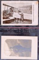 60 db RÉGI első világháborús és régebbi katonai képeslap és bélyegzés albumban, néhány tábori és had...