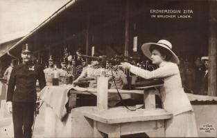 Királyhida Zita princess in the military camp Photo