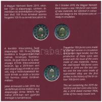 2019. "Az első rézötvözetű és az utolsó acél bicolor 100Ft-os forgalmi érme" érmeszett, be...