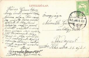 1910 Szekszárd, Református templom a paplakkal. W.L. Bp. 5064. (EK)