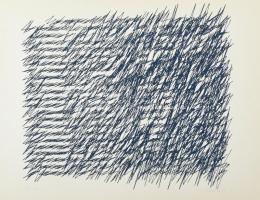 Vera Molnár (1924-): Anyám levelei I-VI. Szitanyomat, papír. Jelezve balra lent laponként: 33/40 Jel...