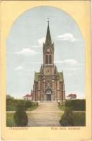 1913 Budapest XVI. Mátyásföld, Római katolikus templom. Varga Sándor kiadása (EK)