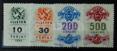 1959 Okmánybélyeg sor